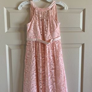 Light Pink Kid's Bridesmaid Dress